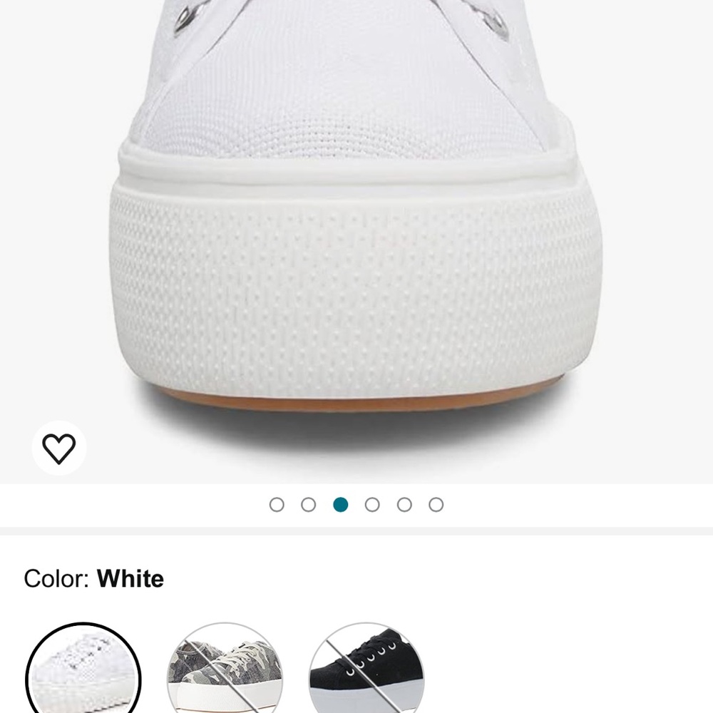 Steve Madden Elore Canvas 1.5” Platform Sneaker Sz 5.5 View 3